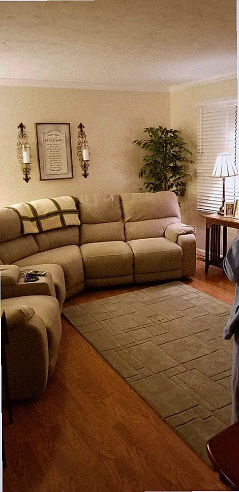 Ashley Cream Colored 3 Electric recliners With Two Cup Holders and Two USB Ports