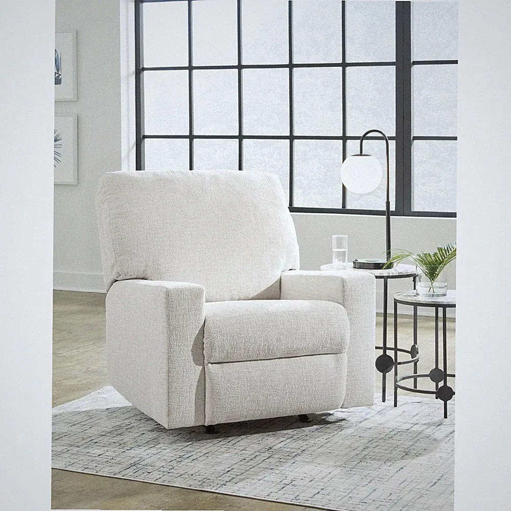 ASHLEY'S CONTEMPORARY ROCKER RECLINER WITH TRACK ARMS