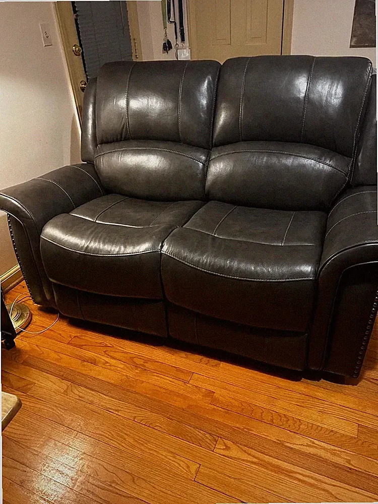 Beautiful Loveseat Recliner Ashley Brand Purchase April 2023 Medium Grey