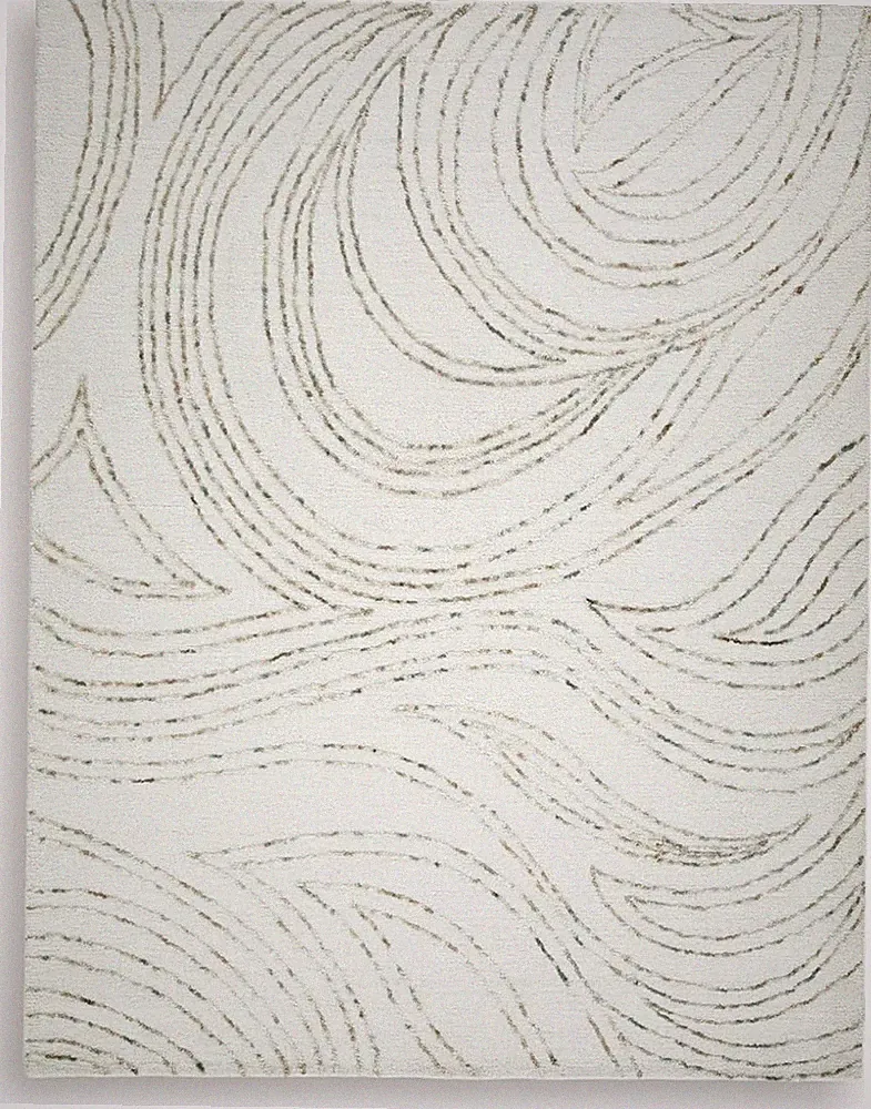 Hand Tufted Wool Area Rug Signature Design By Ashley White Brown Handmade Carpet