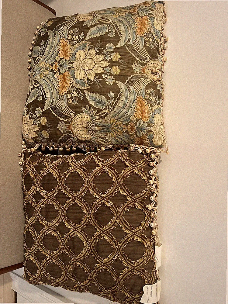 Signature Design by Ashley Accent Throw Pillows - Set of 2 - Beaded & Floral