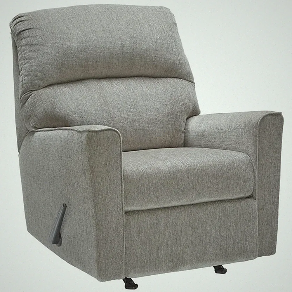 Signature Design by Ashley Altari Rocker Recliner in Alloy