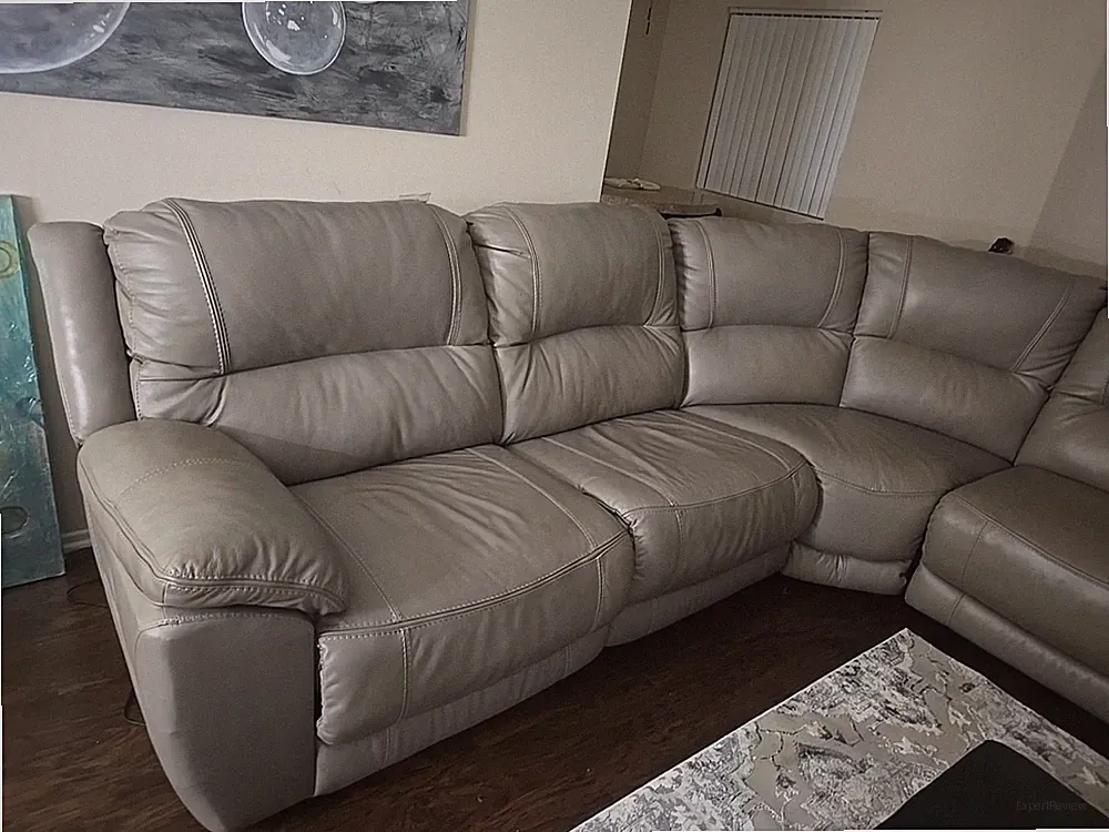 Signature Design by Ashley Barnsana Gray Power Reclining Loveseat with Console