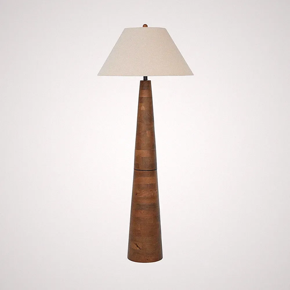 Signature Design by Ashley Danset Contemporary Wood Floor Lamp ,3-Way