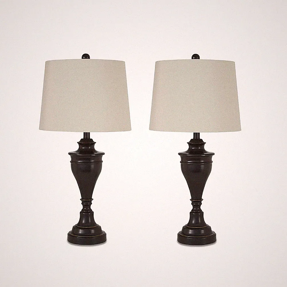 Signature Design by Ashley Darlita Traditional UL Listed Table Lamp with Fabric