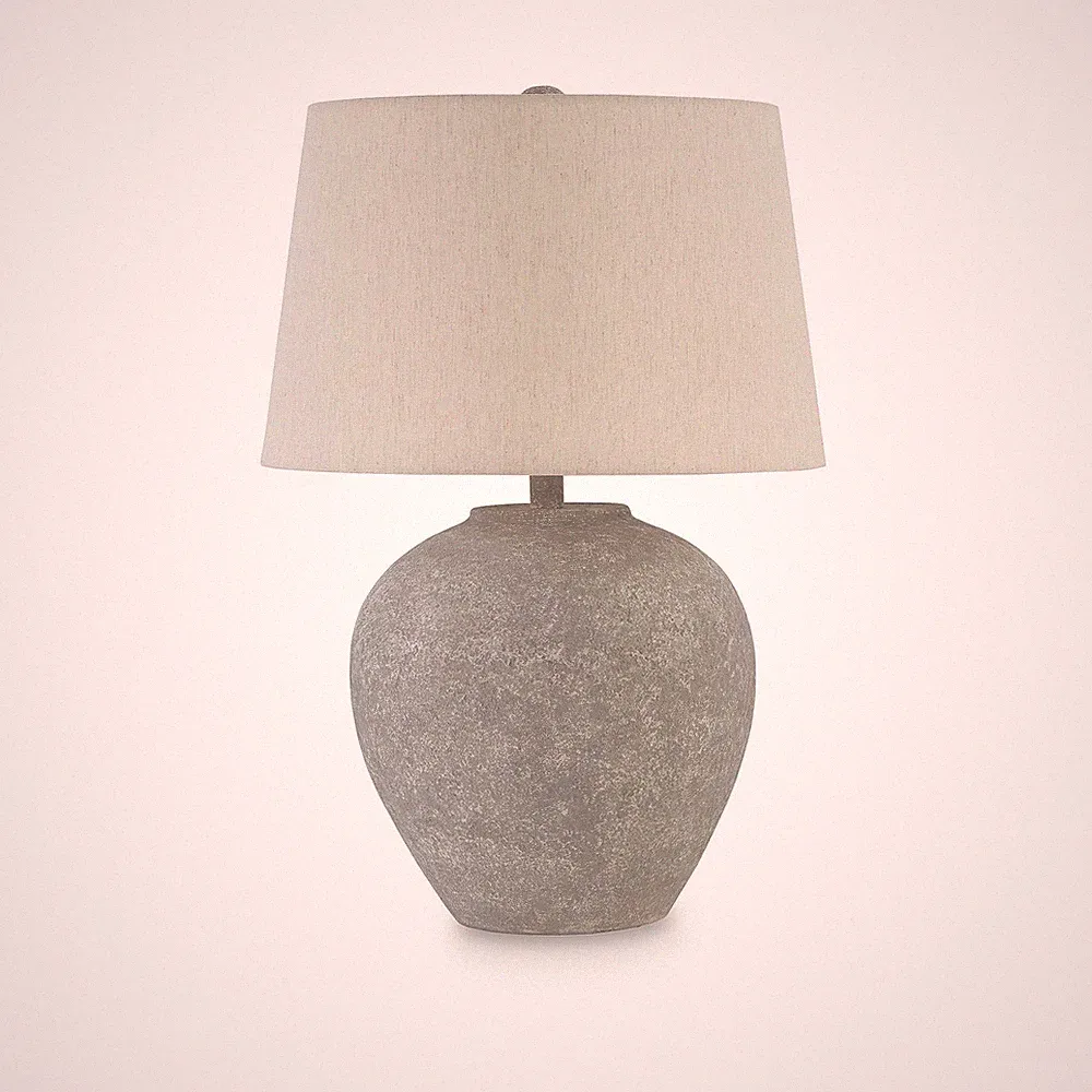 Signature Design by Ashley Dreward Casual 25 Inch Paper Table Lamp, Smoky Brown