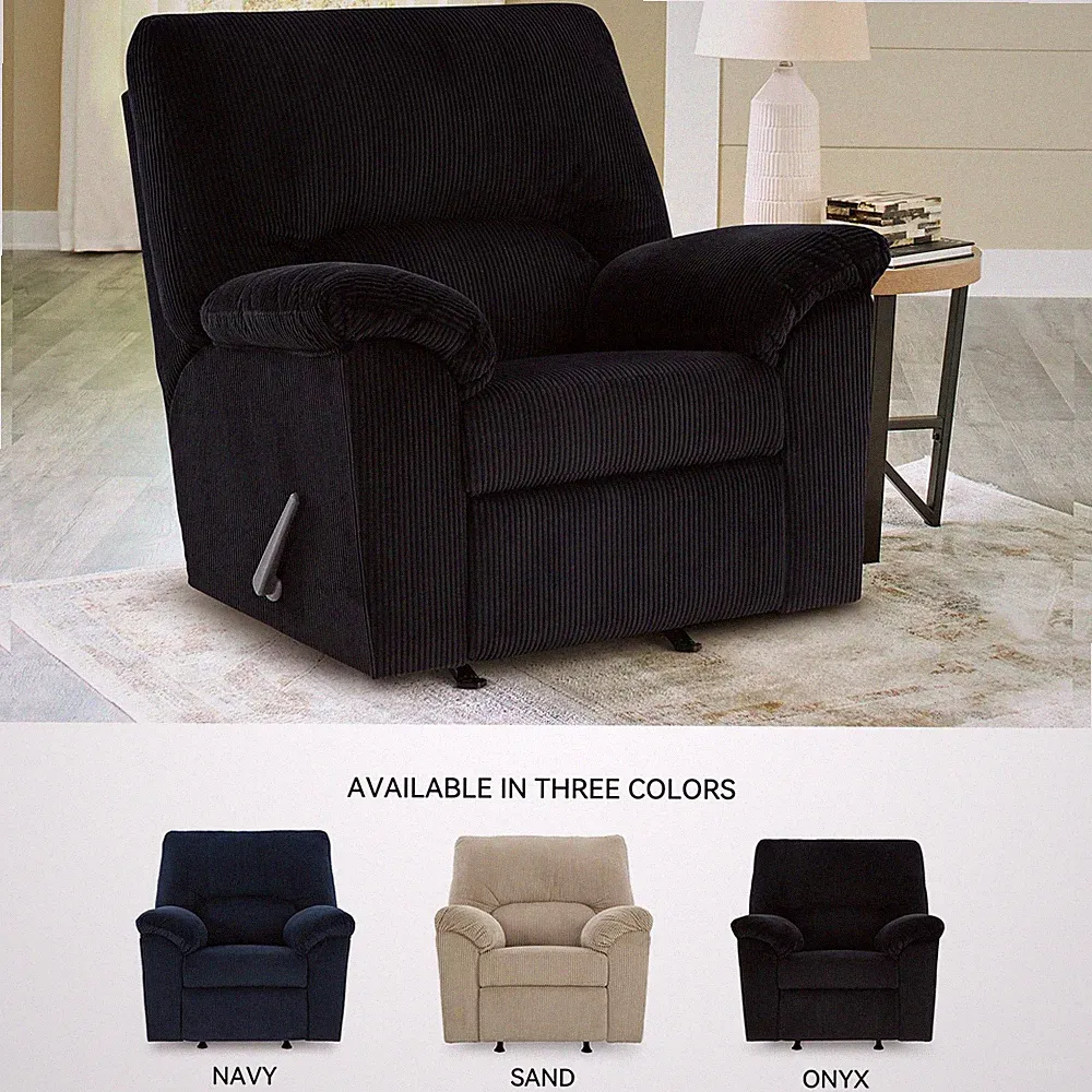 Signature Design by Ashley Furniture SimpleJoy Onyx Recliner