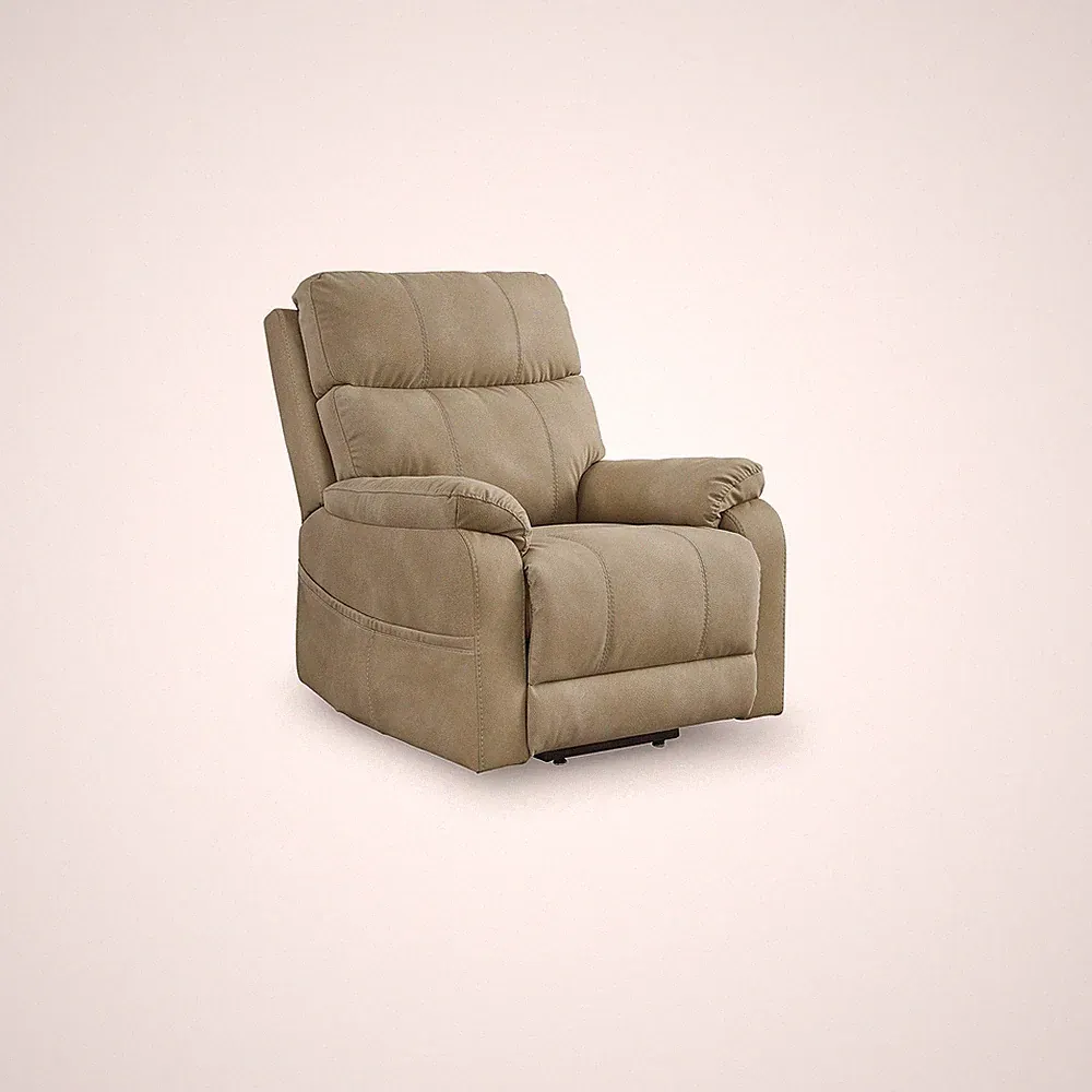 Signature Design by Ashley Next-Gen Durapella Beige Power Lift Recliner