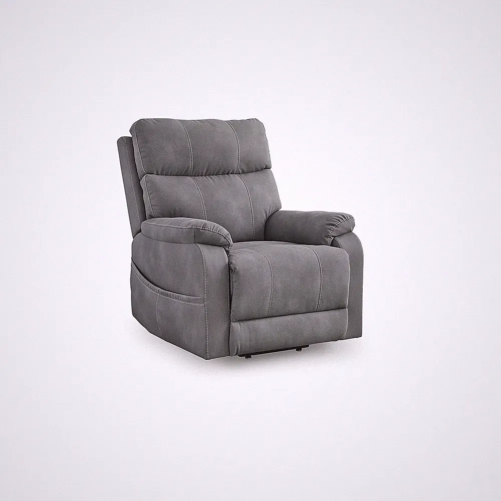 Signature Design by Ashley Next-Gen Durapella Gray Power Lift Recliner