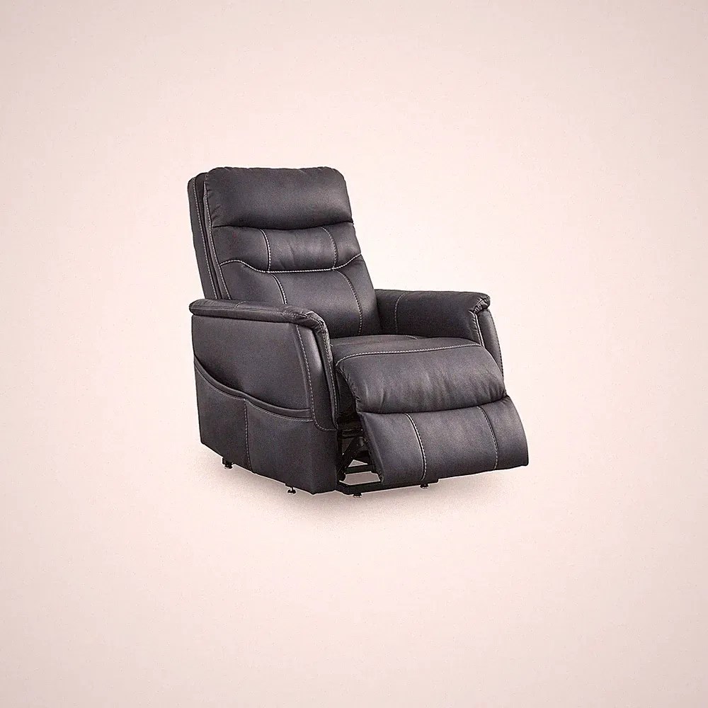 Signature Design by Ashley Strawbill Blue Power Lift Recliner